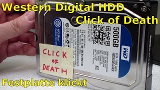 WD HDD Festplatte klickt - Click of Death - [English subtitles]