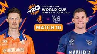 Netherlands Vs Namibia T20 WC Live Score Match No. 10 | NED Vs NAM T20 WC Live Score | Today Live