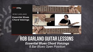 🎸 Rob Garland Guitar Lesson - 8 Bar Blues Open Position - JamPlay + @TrueFireTV