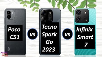 poco c51 vs tecno spark go 2023 vs infinix smart 7 // best mobile under 10000