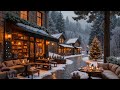 Chill Winter Morning &amp; Warm Jazz Music ⛄ Cozy Coffee Shop Ambience with Soft Jazz Background Music