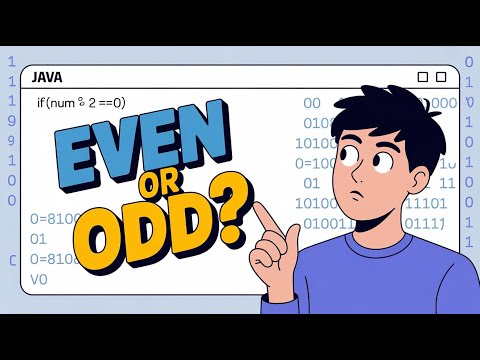 Check if a Number is Even or Odd in Java | Simple Java Program for Beginners