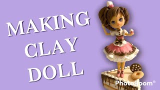 making clay doll