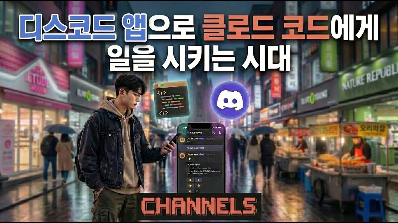 (Channels) 길에서 디스코드 앱으로 클로드 코드에게 일을 시키는 시대