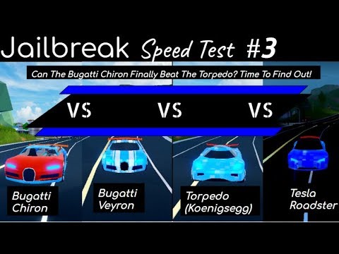 Roblox Jailbreak Bugatti Chiron Speed Test 3 Can It Beat The Torpedo Time To Find Out Youtube - can the chiron beat the roadster roblox jailbreak youtube
