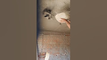 Ceiling plaster process ❤️ #shortsfeed #construction #plaster #ceiling