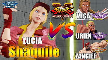 SFV AE 👊🏻 Shaquille (LUCIA) vs VEGA & URIEN & ZANGIEF [S4]