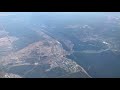 ✈️  Тольятти из самолета с высоты 10 000 м. ГЭС.  Жигулевские горы. Самарская лука.