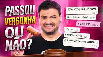 PASSOU VERGONHA: SIM X NÃO