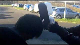 Gaz Smashing His Snap Box Over Jonos Head