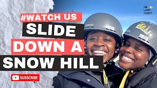 My First Time Snowtubing! #Snowtubing #Travel #Canada #Edmonton #Vacation #contentcreator