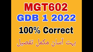 mgt602 gdb solution fall 2022|mgt602 gdb fall 2022|mgt602 gdb 2022#mgt602gdb2022