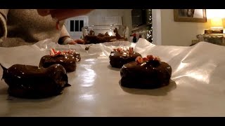 Quarantine Cooking Peppermint chocolate covered Oreos