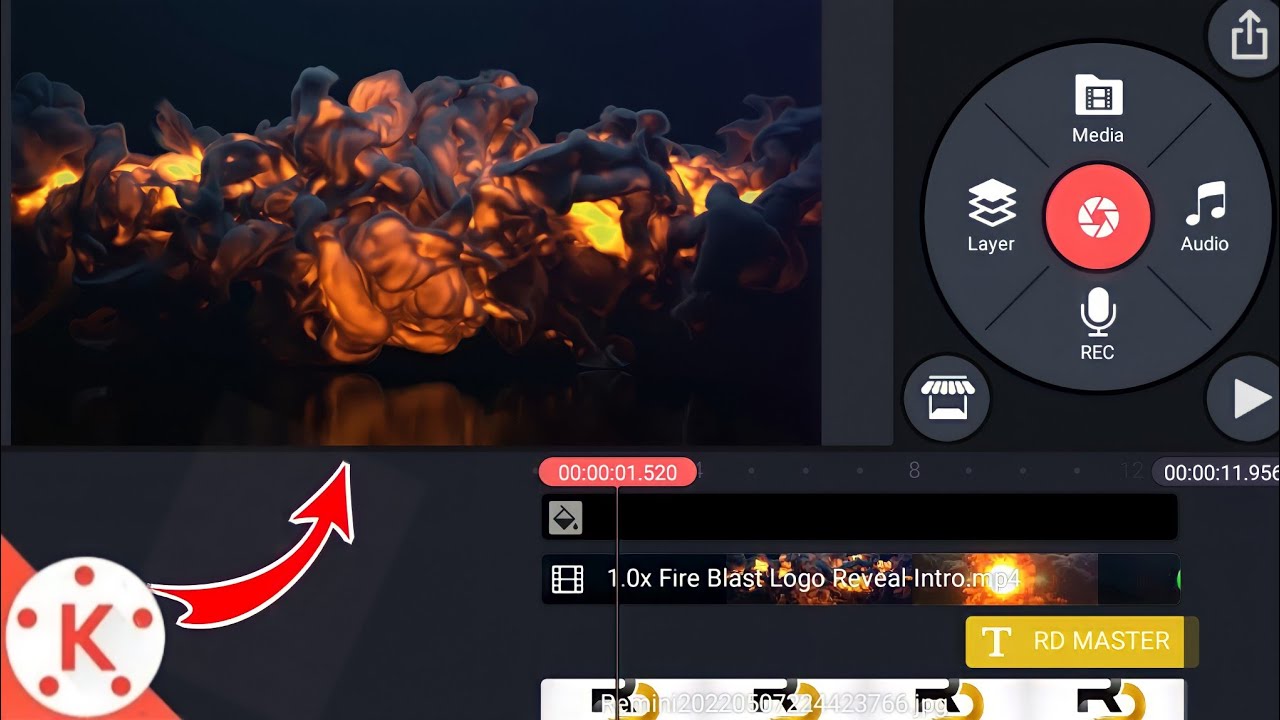 How to Make 3D intro For YouTube in Kinemaster Free on Android  Intro Kaise Banaye |Fire intro #2022
