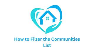 How to Filter the Communities List