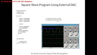 PART B Program -13 Interfacing External DAC to Generate Square and Triangular Wave 3 of 3