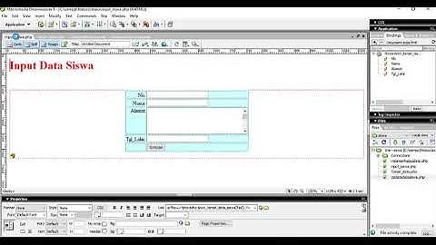 Dreamweaver Hapus data