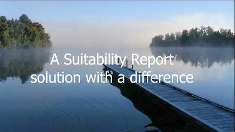 Paraplanning Online - A suitability report solution with a difference