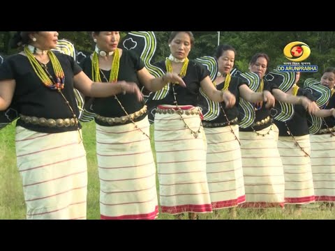 Adi Folk Dances in traditional attire performed by various Raseng from Itanagar  arunachalpradesh