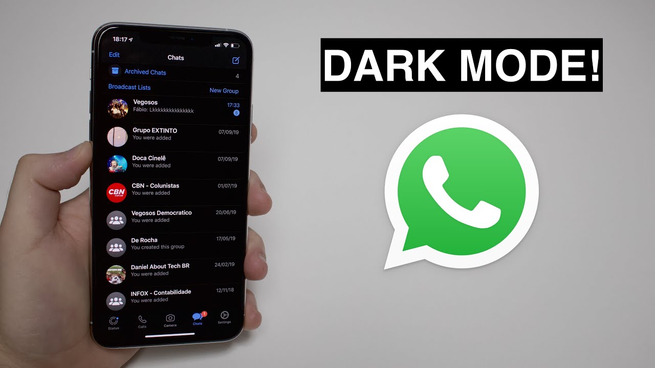 Featured image of post Wallpaper Chat Whatsapp Iphone Dark Mode - These wallpapers can also be used as a home screen or lock screen wallpaper.