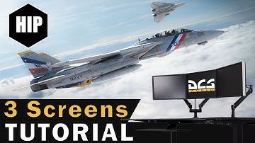 How to setup DCS World with 3 Monitors l Tutorial for Multiple Display Systems