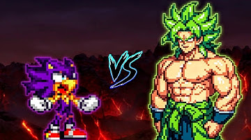 Multiverse Sonic V2 OP (all form) (New) VS Broly DBS OP in Mugen