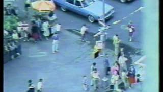 David Letterman Orders Hotdogs Out The Window Using A Bullhorn.