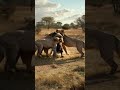 The bear has been surrounded 囲まれてしまった熊 #lion #nature #animals #shorts #bear #ai