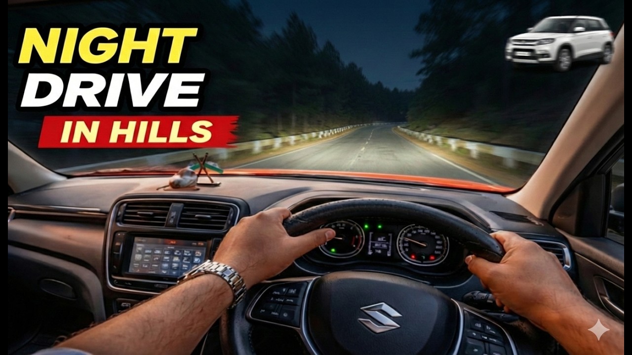 POV Hill Night Drive | Maruti Suzuki Brezza 2018 | Diesel 1.3 L | 2K | #brezza