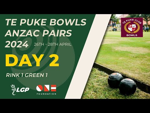 Te Puke Bowls ANZAC Pairs 2024 | Day 2 | 27th April 2024 - Local Gecko TV