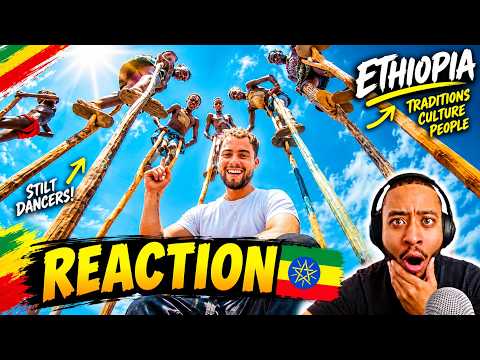 Ethiopian Stilt Dancers Are INCREDIBLE! 🇪🇹 | @kiantye [REACTION]
