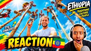 Ethiopian Stilt Dancers Are INCREDIBLE! 🇪🇹 | @kiantye [REACTION]