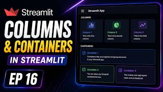 How to create Columns & Containers in Streamlit | Build Better Layouts with Python