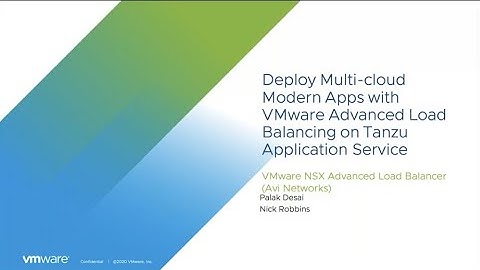 Deploy Multi-Cloud Modern Apps with VMware