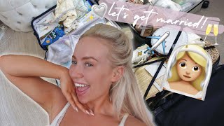 PACK WITH ME FOR MY WEDDING! TIPS FOR PACKING | PACKING WITH A BABY!