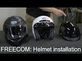 FREECOM- Helmet installation