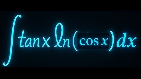 Integration of tan(x)·ln(cos(x)) | Step-by-Step u-Substitution