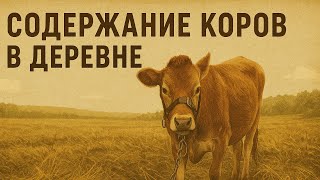 Содержание коров в деревне.