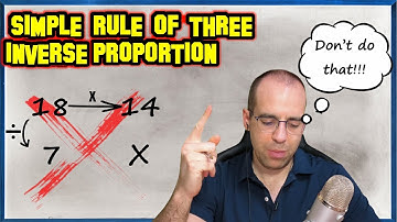 How to solve proportion problem 💥 Simple inverse rule of three 💥 Method First algebra of magnitudes