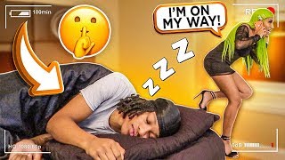 SNEAKING OUT THE HOUSE IN THE MIDDLE OF THE NIGHT PRANK ON GIRLFRIEND!