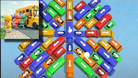 Bus Chaos Traffic Escape Level 1-3 Walkthrough Gameplay Android,iOS