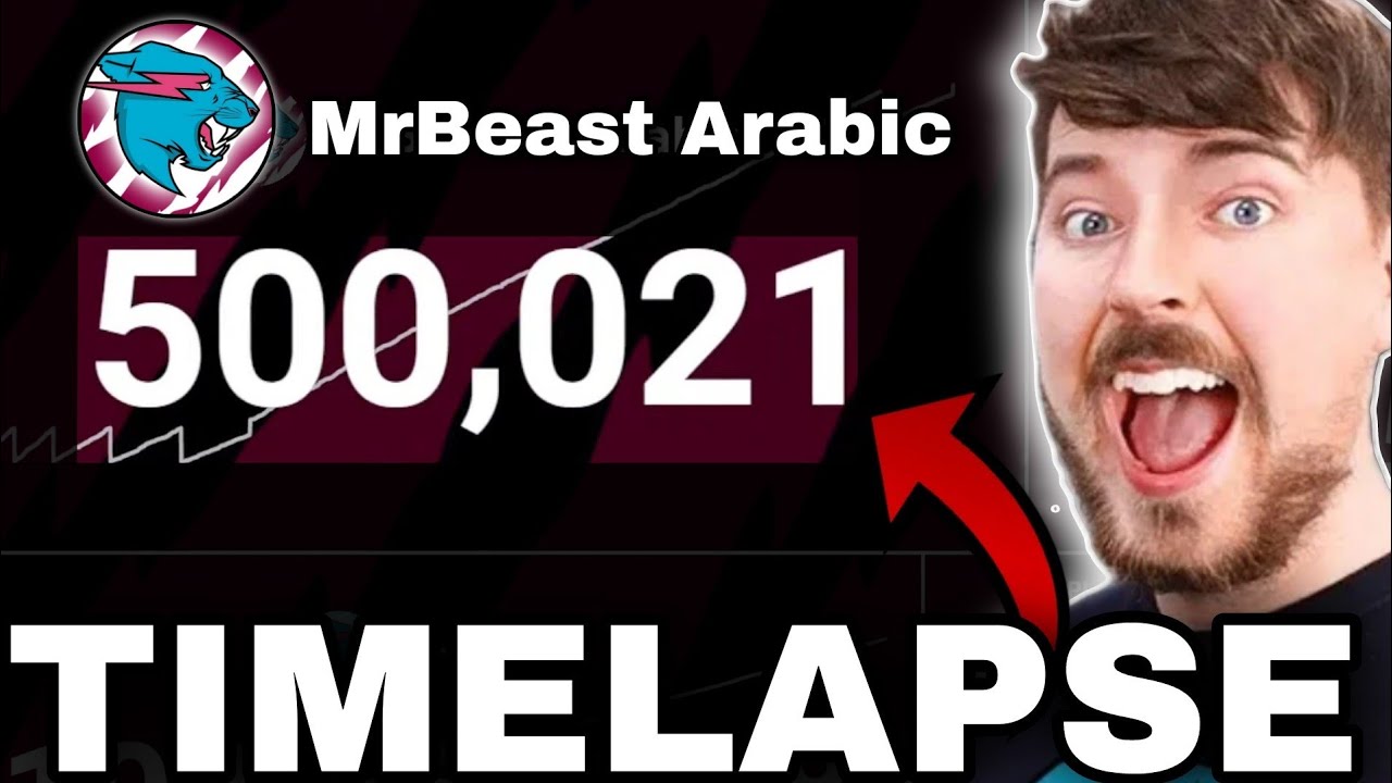 [THROWBACK] MrBeast in Arabic Hits 500K Subscribers! Timelapse YouTube