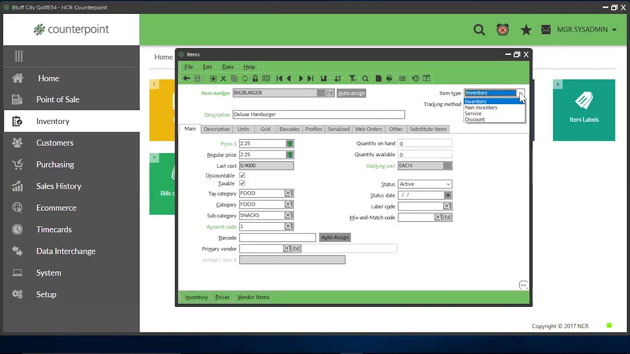 Counterpoint Database Table How to Change Item Records in NCR Counterpoint - Counterpoint Quick ...