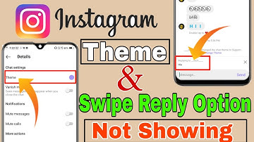 How To Fix Instagram Reply & Theme Option Not Showing || Theme & Reply Option Missing 😢