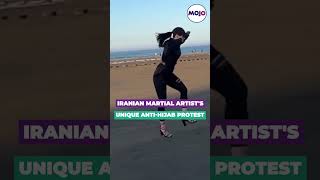 Martial Artist Can Self-Defend In Any Clothes Womans Anti-Hijab Protest In Iran