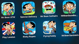 Mr Bean Special Delivery,Play London,Risky Ropes,Mr Bean Sandwich,Flying Teddy,Bean Around the World