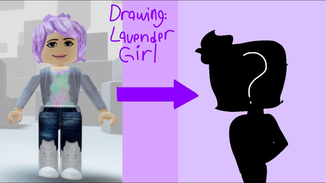 Drawing Lavender Girl From Roblox Radio Galaxy Youtube - lavender roblox