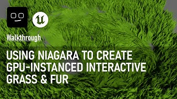 Niagara-based interactive grass & fur experiment in UE