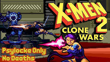 X-Men 2 : Clone Wars(Genesis) - Psylocke only / No deaths ( NO TAS )