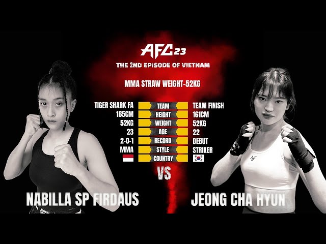 MMA AFC 23 IN VIETNAM : NABILLA SP FIRDAUS (Indonesia) vs JEONG CHA HYUN (Korea) class=